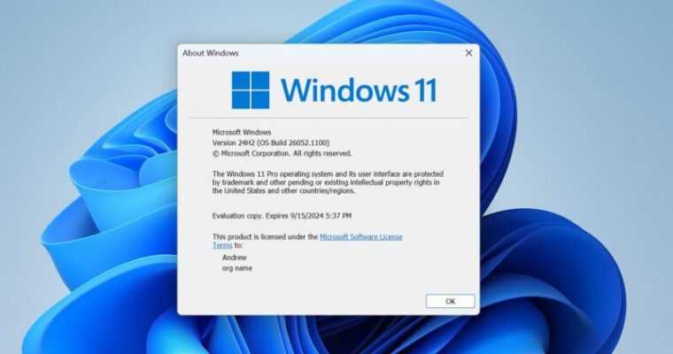 Корпорація Майкрософт починає тестувати Windows 11 24H2, оскільки цьогорічне велике оновлення набуває форми 1