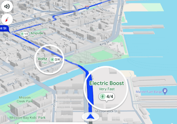Оновлення зарядки електромобілів на Картах Google містить інформацію про станції на основі штучного інтелекту 4