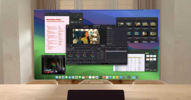 Нове програмне забезпечення Apple Vision Pro пропонує ультраширокий віртуальний монітор Mac 9